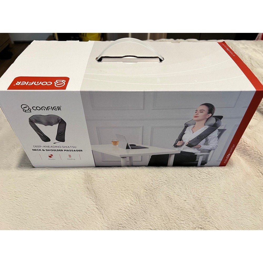 Comfier Shiatsu Neck and Shoulder Massager with Heat CF-6701 Gray OS